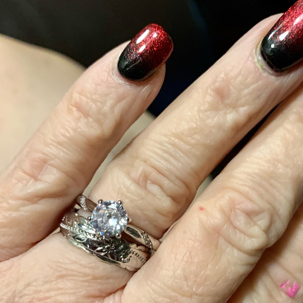 Sterling Silver Engagement Ring